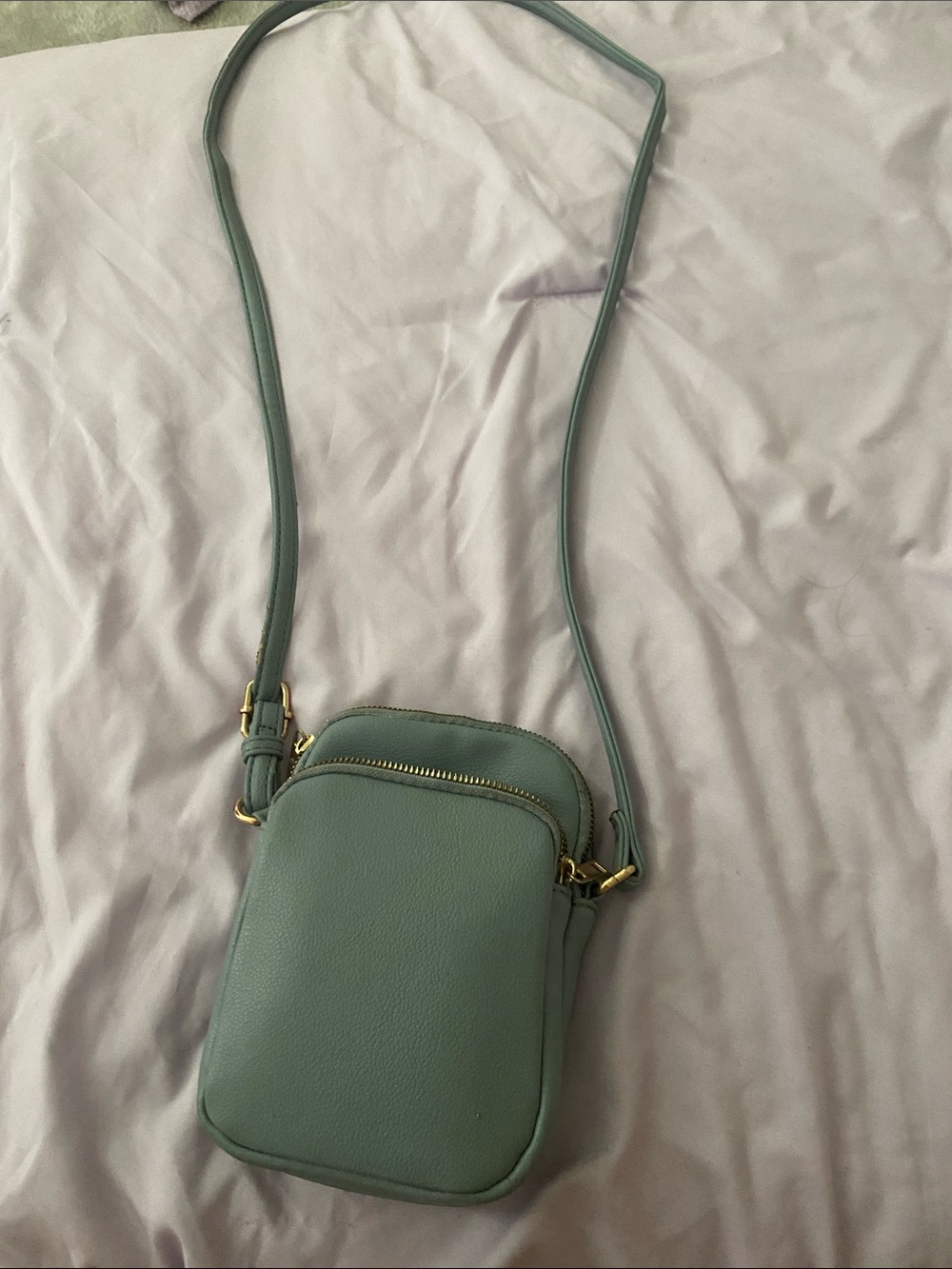 Green Crossbody Phone Bag - Unbranded
